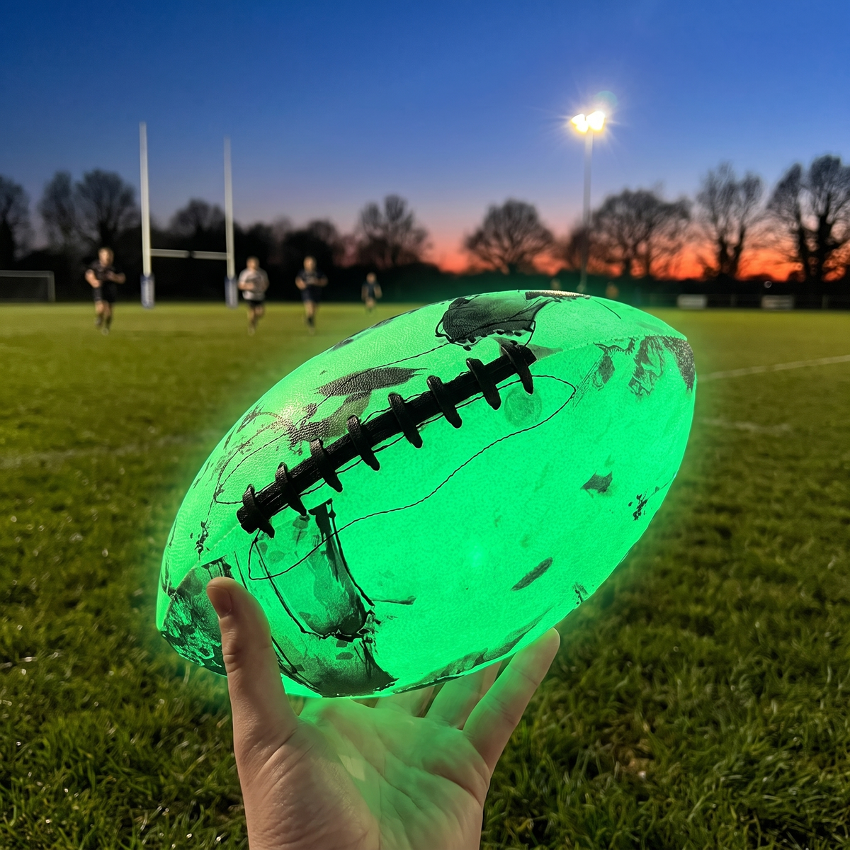 Glow-in-the-Dark Rugby Ball